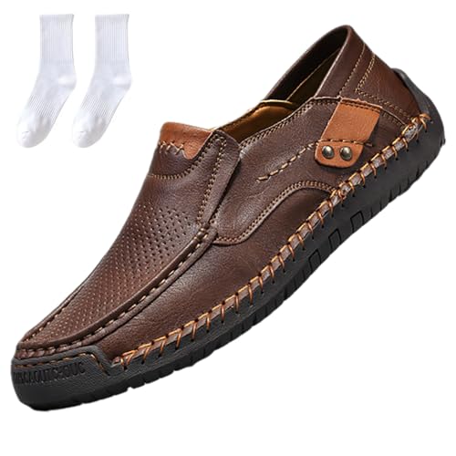 Ideacloth Shoes for Men Orthopedic Sandals, Outdoor Casual Flat Lightweight Walking Loafers Shoes with Arch Support