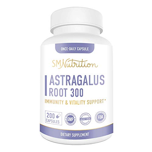 Astragalus 3000mg Supplement (200 Capsules) 10:1 Astragalus Extract 300mg Equal to 3,000mg Astragalus Root Powder - Immune Booster, Immune System, Immunity Support; Non-GMO, Gluten-Free