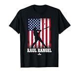 American Flag Swing Raul Rangel Prospect Baseball Fan Gear T-Shirt
