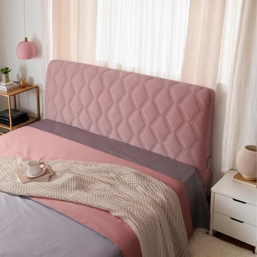 Genérico Funda para Cabecera De Cama Completa Funda Elástica para Cabecera De Cama, Tela Suave Y Aterciopelada Cubierta Protectora Antipolvo para Cabeceras Tapizadas Y Acolchadas,B,190cm