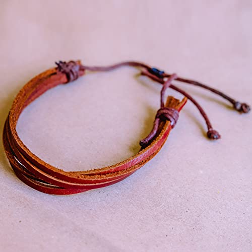Cordon en cuir de qualit&eacute; pour fabrication de bracelets et finitions de sacs - 6