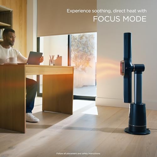 Shark TurboBlade Cool + Heat – 2-in-1 Bladeless Tower Fan & Space Heater for Customizable Year-Round Indoor Use, Bedroom, Living Room, & Office | Powerful Cooling + Rapid Room Heating, Charcoal, TH202 by Shark - Image 7