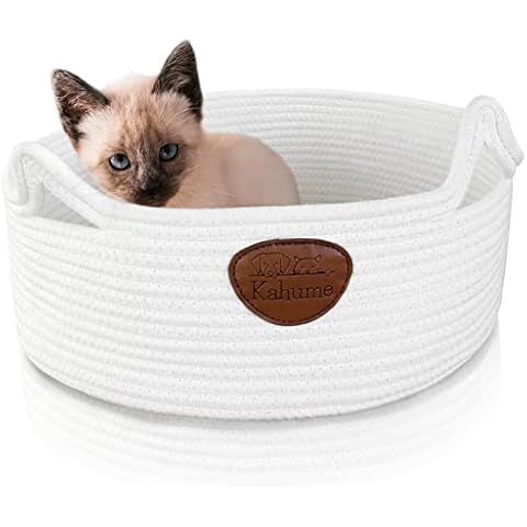 Katzenbett waschbar, Katzenkorb zum Schlafen aus Baumwollseilen Cover