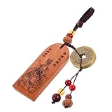 GARVALON Colgante Taisui De Madera Colgante Taisui Antiguo Adorno Para Llavero Amuleto Decoración Para Llavero Chinitos Suerte