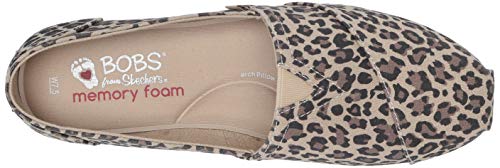 Skechers Bobs Women's Bobs Plush-Hot Spotted. Leopard Print Slip On Ballet Flat, 8 M Us #TOP4