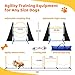 POPMOON Agility Training Equipment for Dogs,Dog Agility Equipment for Backyard&Indoor Training-Professional Backyard Course with Adjustable Jumps,Collapsible Tunnel,Storage Bags&Toys (11 Pcs)