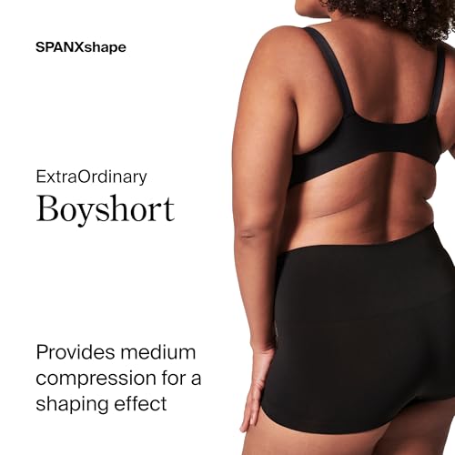 Image of SPANX SPANXshape ExtraOrdinary Boyshort - Sculpting Compression - Women's Shapewear Underwear - Recycled Nylon Fabric Blend