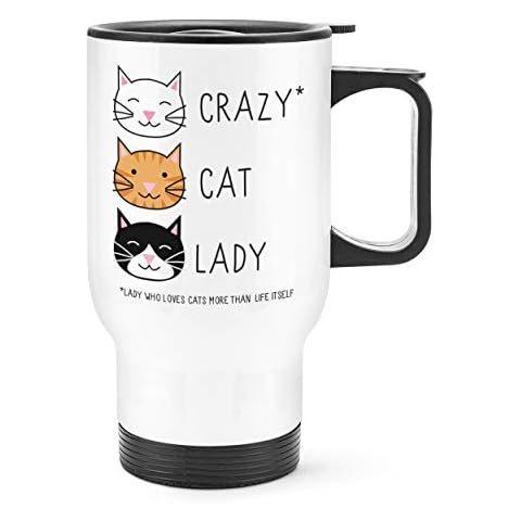 Crazy Cat Lady Insulated Travel Mug Cover