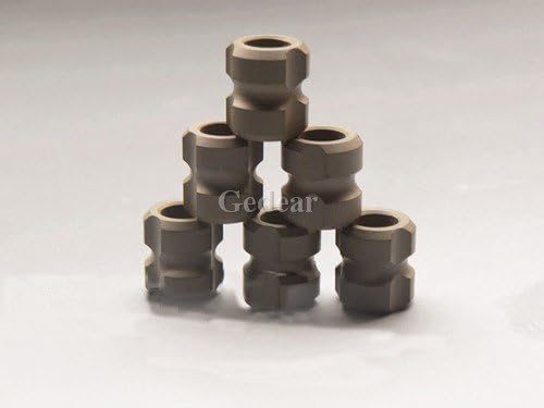 5pcs 13mm Titanium Ti Knife Key Jewelry Parachute Cord Bead Pendant Lanyard-Mud Color