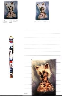 Chinese Crested Stationery Gift Set