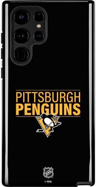 Skinit Impact Phone Case Compatible with Galaxy S24 Ultra - Officially Licensed NHL Pittsburgh Penguins Camo Design