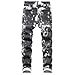 RANMCC Men's Printed Stretch Skinny Jeans - Premium Slim Fit Fashionable Designs Denim Pants Jeans (Black813-2, 42)