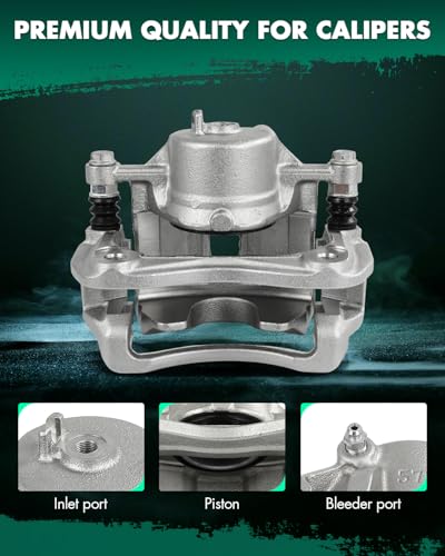 Image of SCITOO 19B6465 Front Right Disc Brake Caliper Assembly w /Bracket For Hyundai For Elantra 2011-2016,For Hyundai For Elantra Coupe 2013-2014