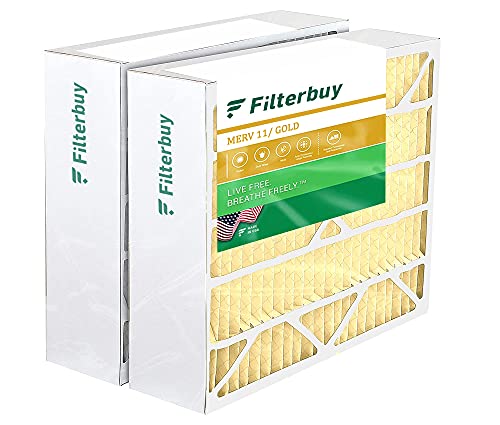 Hottest Sale Filterbuy 20x25x6 Air Filter MERV 11, Pleated Replacement HVAC AC Furnace Filters for Aprilaire Space-Gard (2-Pack, Gold) Best Quality 🔥 Filterbuy 20x25x6 Air Filter MERV 11, Pleated Replacement HVAC AC Furnace Filters for Aprilaire Space-Gard (2-Pack, Gold)