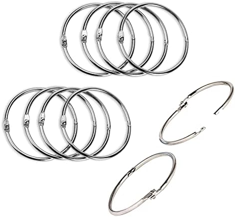 Amazon.com: Coideal 3 Inch Extra Large Book Rings, Easy to Open and ...