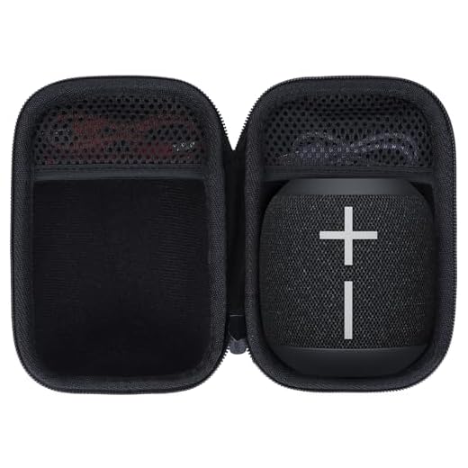 Lebakort Storage Case Compatible with Ultimate Ears UE WONDERBOOM 4 3 2 Portable Waterproof Speaker (Black Case)