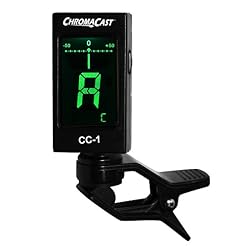ChromaCast Accordeur à pince CC-1 pour guitare, basse, violon, ukulélé et plus - Les Beatles, Paul McCartney, John Lennon, RIngo Starr, George Harrison
