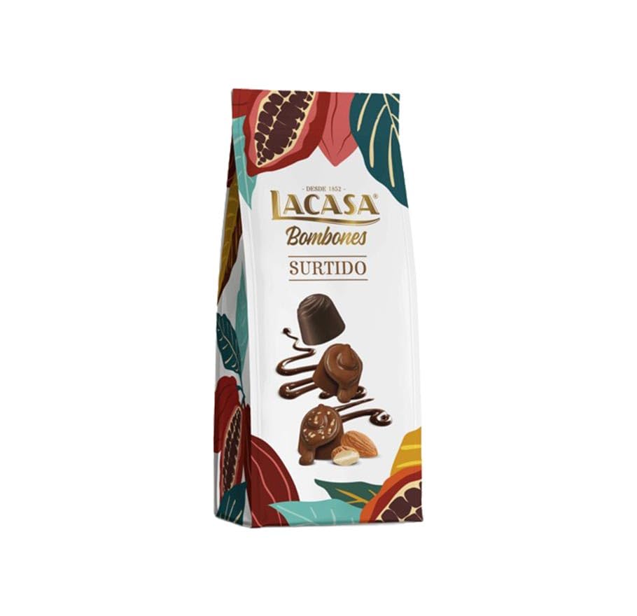 LACASA Bombones Surtido, Gemischte Pralinen, Sortierte Auswahl, 192g, 12er Pack