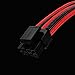 immagine 3EZDIY-FAB EPS 8 Pin Femmina a CPU 8 Pin (4+4) ATX 4 Pin Maschio Alimentatore Convertitore di Alimentazione 4 Pin Cavo di Prolunga per Scheda Madre 11.8 Pollici (30 cm)-Nero Rossa