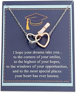 BNQL Graduation Necklace College Graduation Gifts for Her 2022 High School Graduation Jewelry Necklace Inspirational Gift for Graduates Student