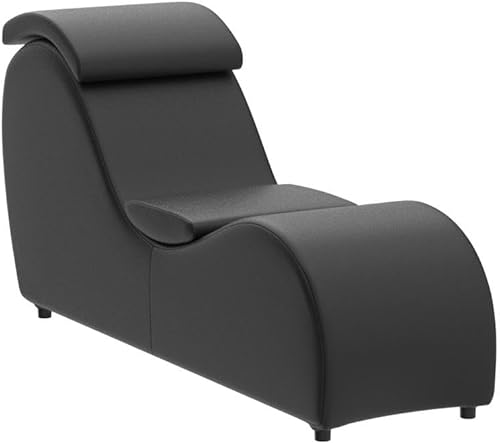 Miniatura 5 de Mjkone Silla de yoga  Tumbona curva de yoga para adultos, estiramiento, ejercicio, relajación, sofá de yoga para interiores, silla pequeña para sala