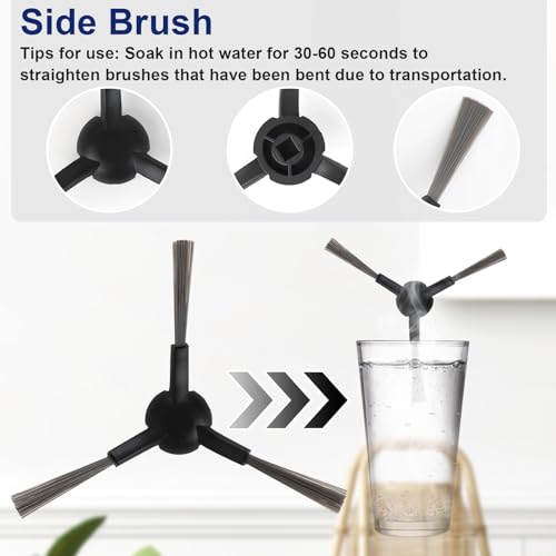 20 PCS Accessories for Dreame L10s Pro Ultra Robot Vacuum, Replacement Parts Main Brush, Side Brush, Washable Filter, Dust Bag, Mop Pad