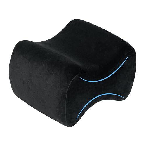 bonmedico Kniekissen für Seitenschläfer - Orthopädisches Kniekissen, Memory Foam, Beinkissen zur Linderung von Knie-, Rücken- und Hüftschmerzen, waschbarer Bezug - Wellness Schwarz, 20 x 25 x 15,7cm bonmedico Kniekissen für Seitenschläfer - Orthopädisches Kniekissen, Memory Foam, Beinkissen zur Linderung von Knie-, Rücken- und Hüftschmerzen, waschbarer Bezug - Wellness Schwarz, 20 x 25 x 15,7cm