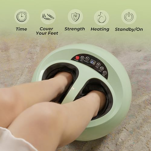 Image of Durafit91 Electric Foot Massager for Pain Relief, Feet Massager with Hand Simulation Massage, Air Compression, Shiatsu, Deep Kneading, Blood Circulation, Relaxation & Stress Relief, Portable Massager