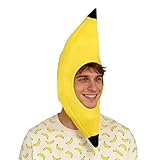 ZocRjvN Bananen Kostüm, Lustige Kopfbedeckung, Banana Verkleidung, Kostüm Banane, Funny Hat for Parties, Realistic Banana Costume for Carnival, Banana CostumePerfekt Für Feste Und Partys