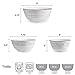Pfaltzgraff Trellis Serving Bowls, Set of 3, White