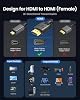 Cable Extensor HDMI 8K Silkland 3.3 pies, Extensor HDMI 2.1, 8K@60Hz 4K@120Hz | Adaptador HDMI macho a hembra, soporta 48Gbps, 3D, HDR, eARC, compatible con Fire Stick Roku TV Blu-Ray PC Laptop PS5/4 Xbox 6