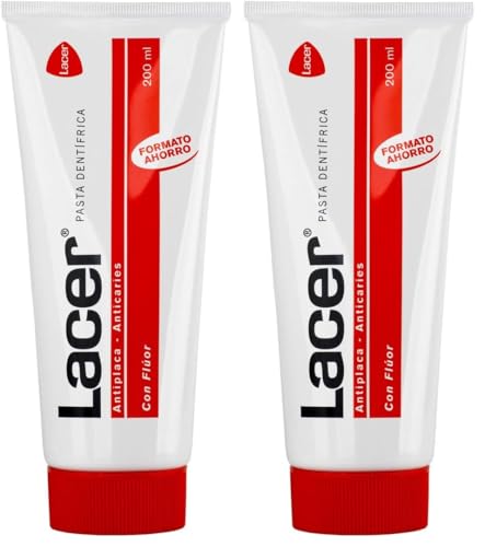 LACER PDL - Pasta de Dientes 200 ml, Previene la Caries, Mantiene la Boca Sana, Alto Contenido en Flúor, Evita la Formación de la Placa Dental, Fortalece el Esmalte, Acción Antimicrobiana