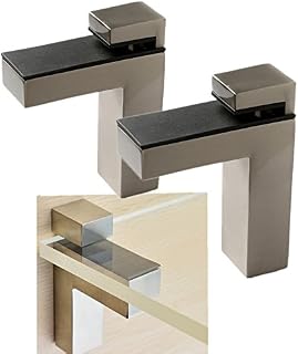 Windspeed 2 Set of Wood/Glass Shelf Bracket Holder/Wall Mount Panel Glass Clip Clamp