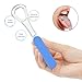 Rattygan Style Metal Tongue Scraper Set, Stainless Steel Tongue Scrapers - Oral Hygiene Metal Tongue Cleaners (Blue)