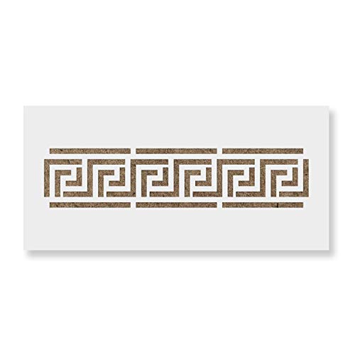 Greek Key Border Stencil - Furniture Pattern Templates