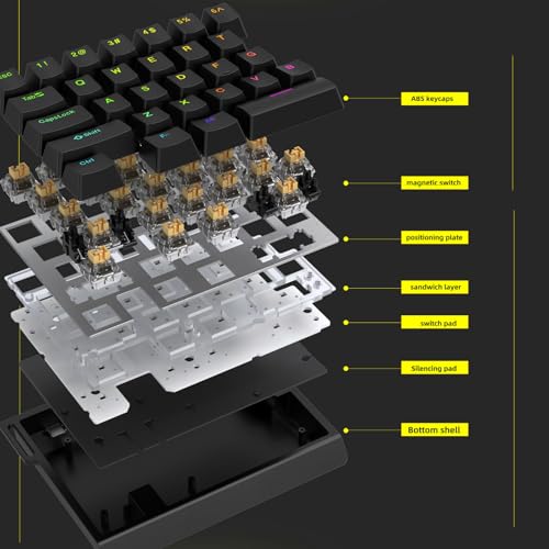 Teclado Gamer HE30 Magnetic Switch USB 60% miniatura 6
