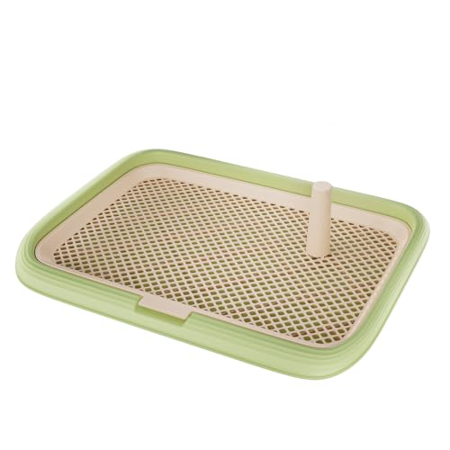 Dog Potty Tray, 23.6\"x17.7\" Indoor Pet Pee Pad Holder,Puppy Training Holder,Bathroom Dog Litter Box, Pet Toilet for Small and Medium Dogs,Housebreaking Supplies, Pet Products (Green) - Thumbnail 2