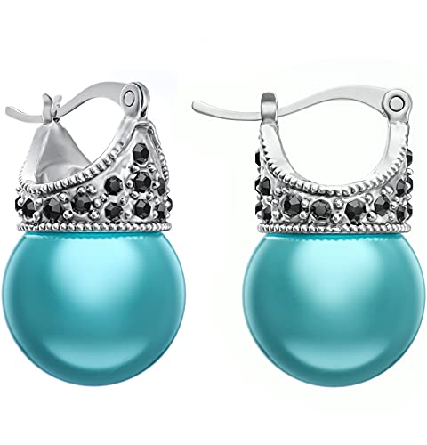 Glass Pearl Earring (Turquoise)