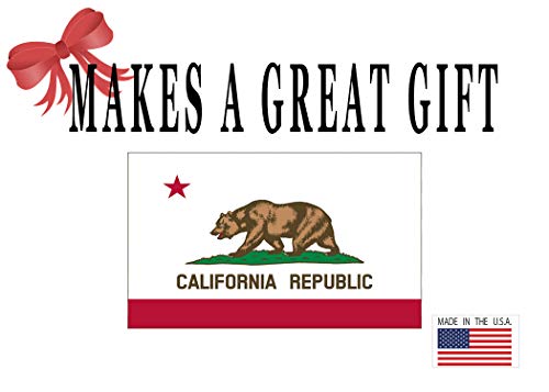 California Sticker Ca Republic State Flag Auto Car Decal Bumper Window Sticker (3X5") #TOP5