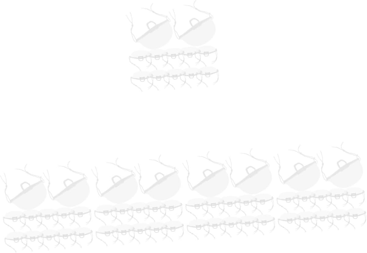 100pcs Mask Ear Saver Reusable Plastic Masks Nose and Mouth Cover Washable Face for Restaurant Catering Kitchen Beauty Salons