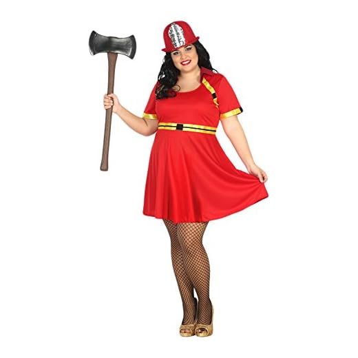 Atosa- Disfraz Mujer bombera, XL (15452)