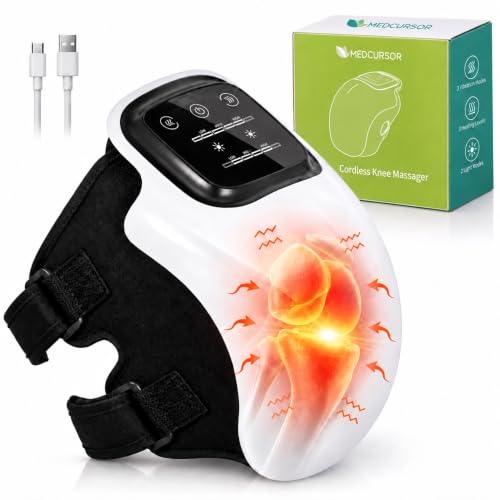 Medcursor Knee Massager, 2026 Upgraded Cordless Heated Knee Wrap