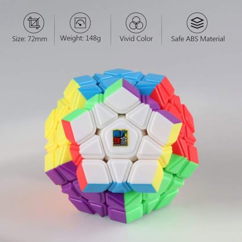Image of HAWKISTER Moyu Mfjs Meilong Megaminx Cube Stickerless High Speed Magic Cube, Mofang Jiaoshi Cubing Classroom, Kid