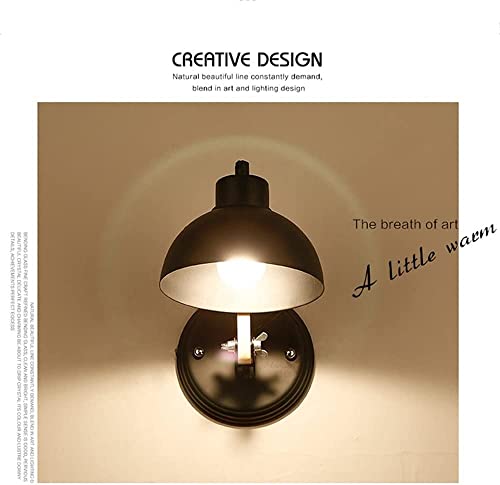 Aplique de pared ajustable E27 de madera y metal negro estilo nórdico 4