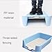 Three-sided Fence Dog Toilet Pet Potty Dog Toilet PP Resin Material Pressure Buckle Type Installation Removable Base Plate Easy to Clean Portable Dog Litter Boxes Dog Urine Potty(Green,56x43x15cm)