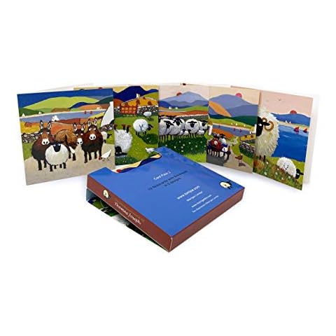 Notelet Blank Cards Pack 2 by Thomas Joseph - Greeting Card - - Note Cards and Envelopes Cover