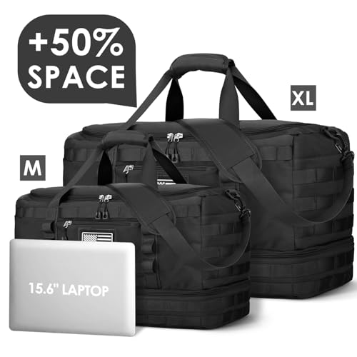 Image of Travel Bag for Men Women, X-Large Gym Bag & Tactical Duffle Bags for Travel