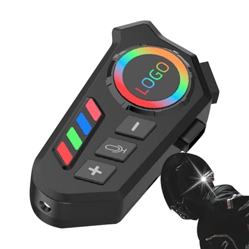 Auriculares para Casco de Motocicleta, de comunicación para Casco de Motocicleta, Auriculares para Casco de Motocicleta, luz Colorida, Asistente de Voz, cancelación de Ruido para Ciclismo