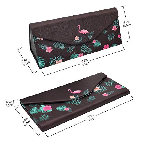 Image of Real Sic Glasses Case for Men and Women - Magnetic Folding Hard Shell Sunglass Holder - Inspired by Adorable Animals