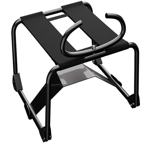 Faltbarer Liebesstuhl für Paare, Gewichtloser Bounce-Positionsstuhl mit Griffen, Kraftsparendes Intimmöbel mit Dildo-Halterung, Tragbares BDSM Erotikspielzeug für Erwachsene